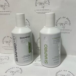 Shapiro MD HAIR GROWTH EXPERTS,TRIPLE ACCIÓN Shampoo&Conditioner NEW/SEALED
